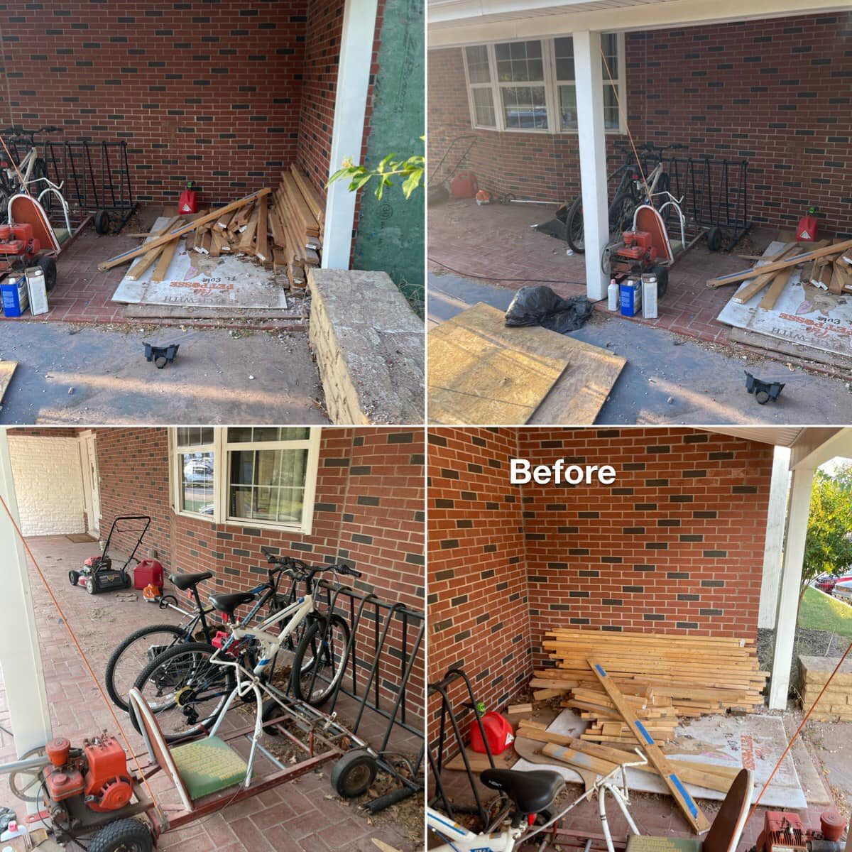 Roof repair — wind damage shingle replacement.